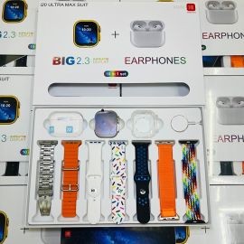 i20 Ultra Max SUIT 10in1 Smartwatch with TWS Earphone In Bangladesh