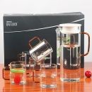 BAILOCK 5 Pcs Borosilicate Glass Jug & Mug Set  Product ID 1014959