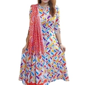 Unstitched High Quality Cotton Block Print Three Piece