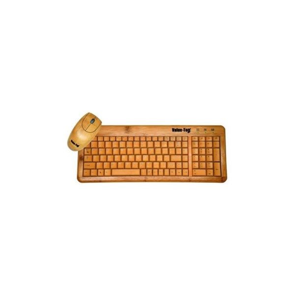Value-Top W9841+W3018 Eco-Bamboo Mouse And Keyboard Combo  Product ID 1007833