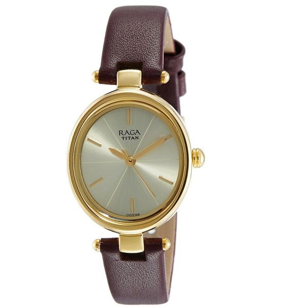 Titan Raga Viva Analog Champagne Dial Women's Watch-2579YL01  Product ID 107542