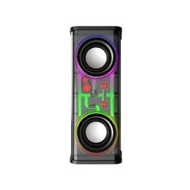 A88 10W Dual Speaker Transparent RGB Bluetooth Speaker