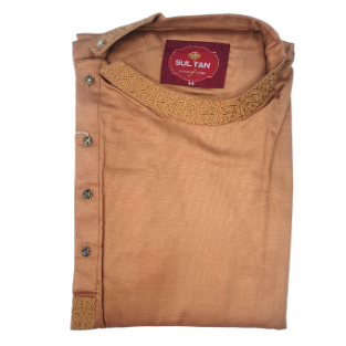 Indian Premium Embroidery Panjabi Side Button