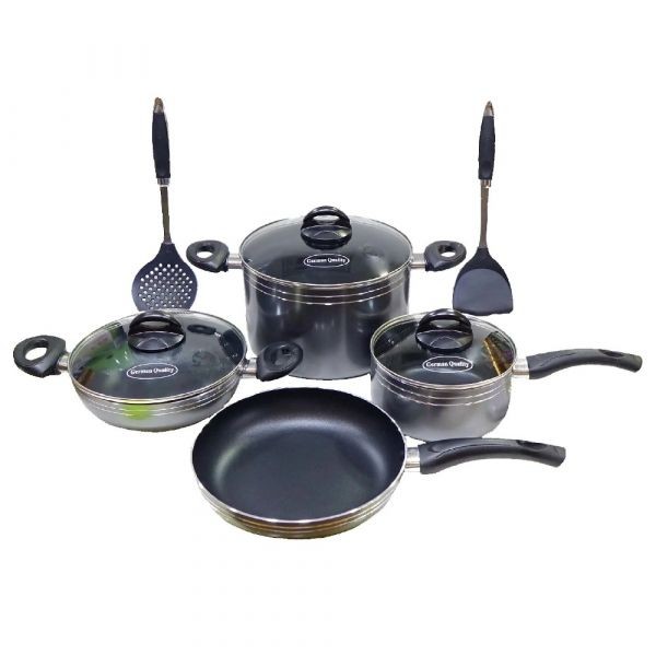 Novena Non-Stick Regular Bottom 9 Pcs Set NNS-001  Product ID 1008982